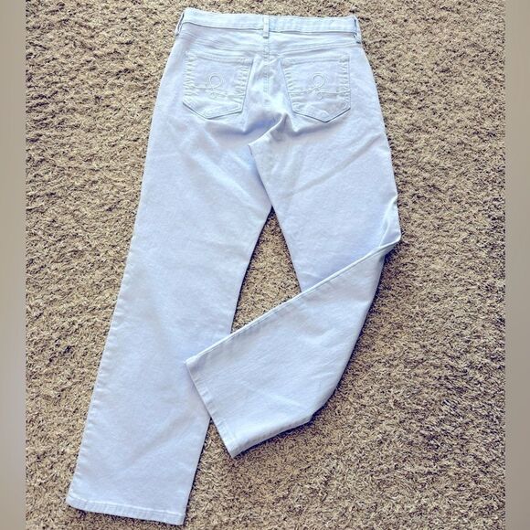 Lilly Pulitzer Light Blue periwinkle Button-Flly Jeans - Picture 2 of 7